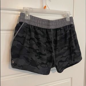 Black-Camo Running Shorts